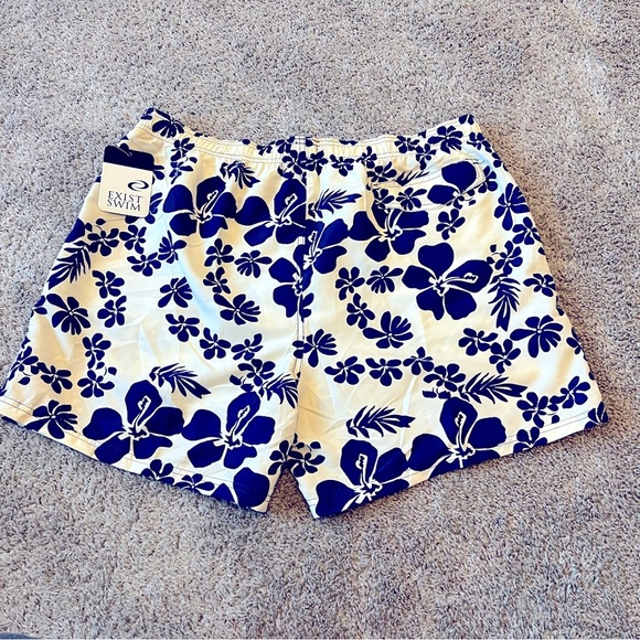 NWT Men’s 4XL Swim trunks Swimsuit Exist Elastic Waist Beach‎ Wear Board Shorts - Picture 5 of 8